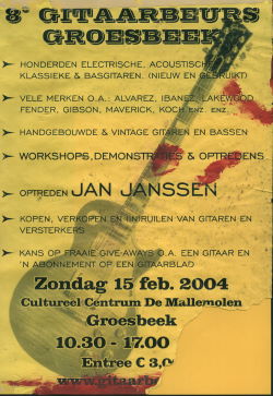 Dit affiche hing 20 jaar in repetitieruimte Redhouse